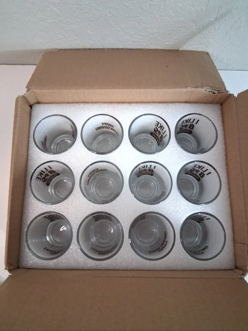 NWT Thanksgiving “I Like Big Thighs” Shot Glass | Set of 12 | Party Glasses